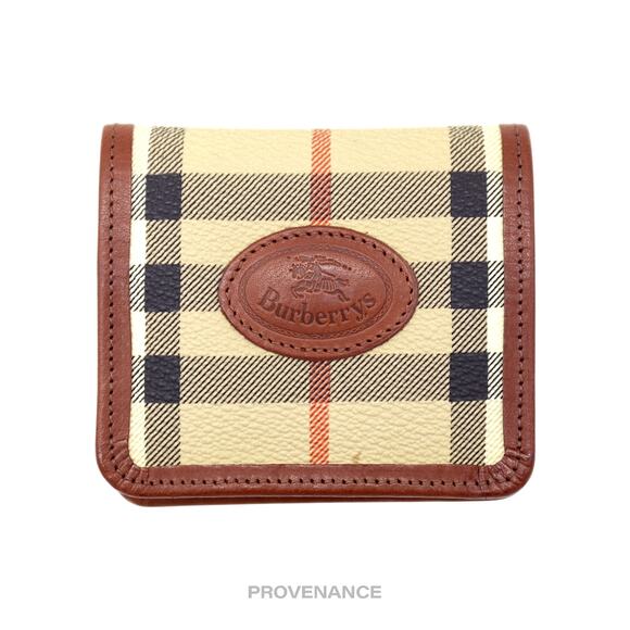 🔴 Burberry Vintage Golf Tee Wallet - Nova Haymarket Check - Picture 1 of 5